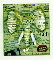 2007 - Zeitungsente - 25x25x4,5cm